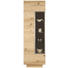 VITRINE in furniert, mehrschichtige Massivholzplatte (Tischlerplatte) Wildeiche Eichefarben - Eichefarben/Silberfarben, Natur, Glas/Holz (64/202/42cm) - Voglauer