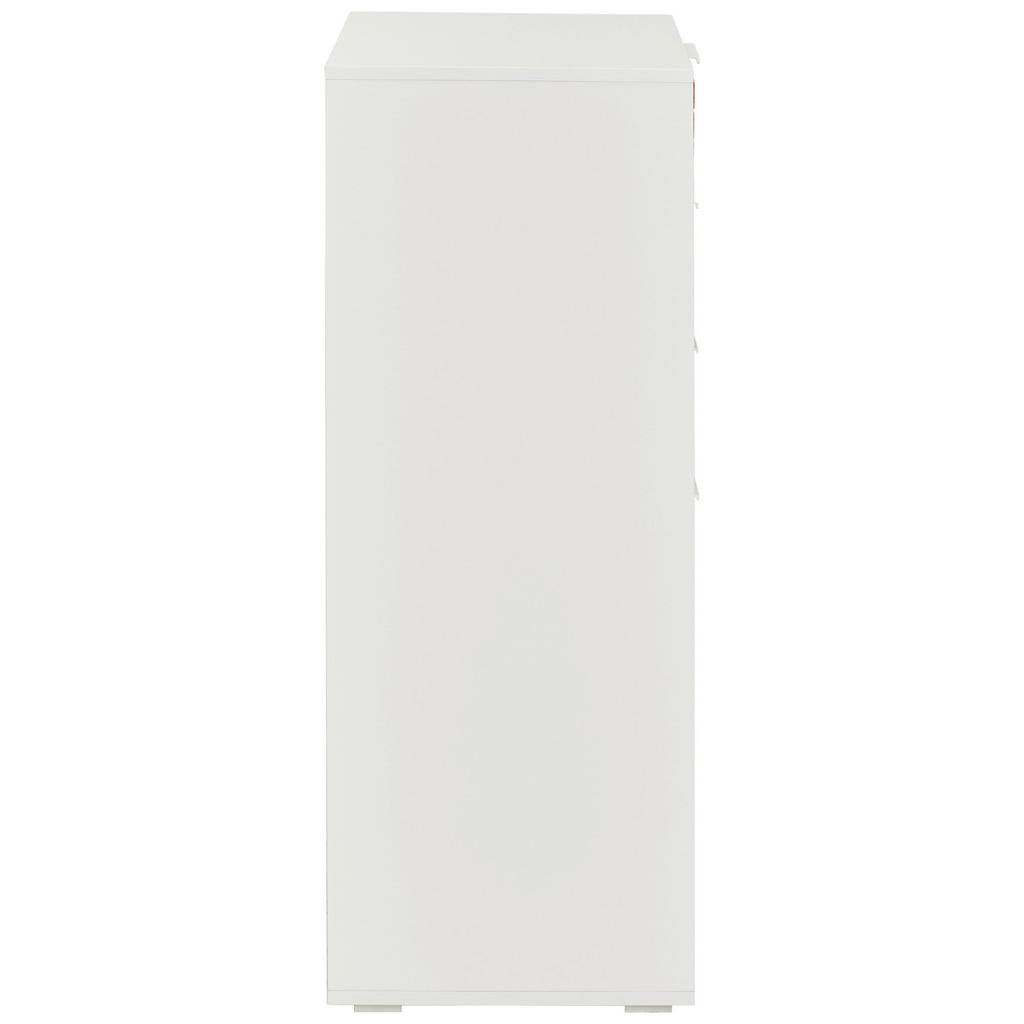 Thumbnail - Mid.you Highboard, Weiß, Eiche, Metall, Eiche, massiv, 1 Fächer, 3 Schubladen, 52x104x40 cm, Holzmöbel, Kleinmöbel Holz,...