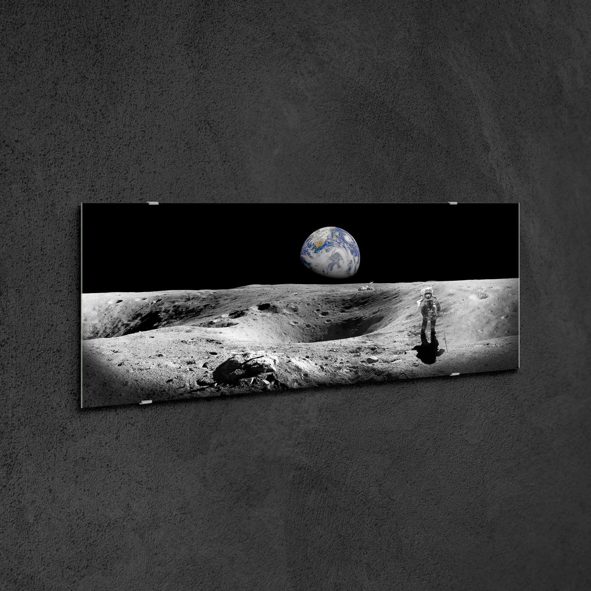 GLASBILD 125/50 cm  - Multicolor, Basics, Glas/Papier (125/50cm)