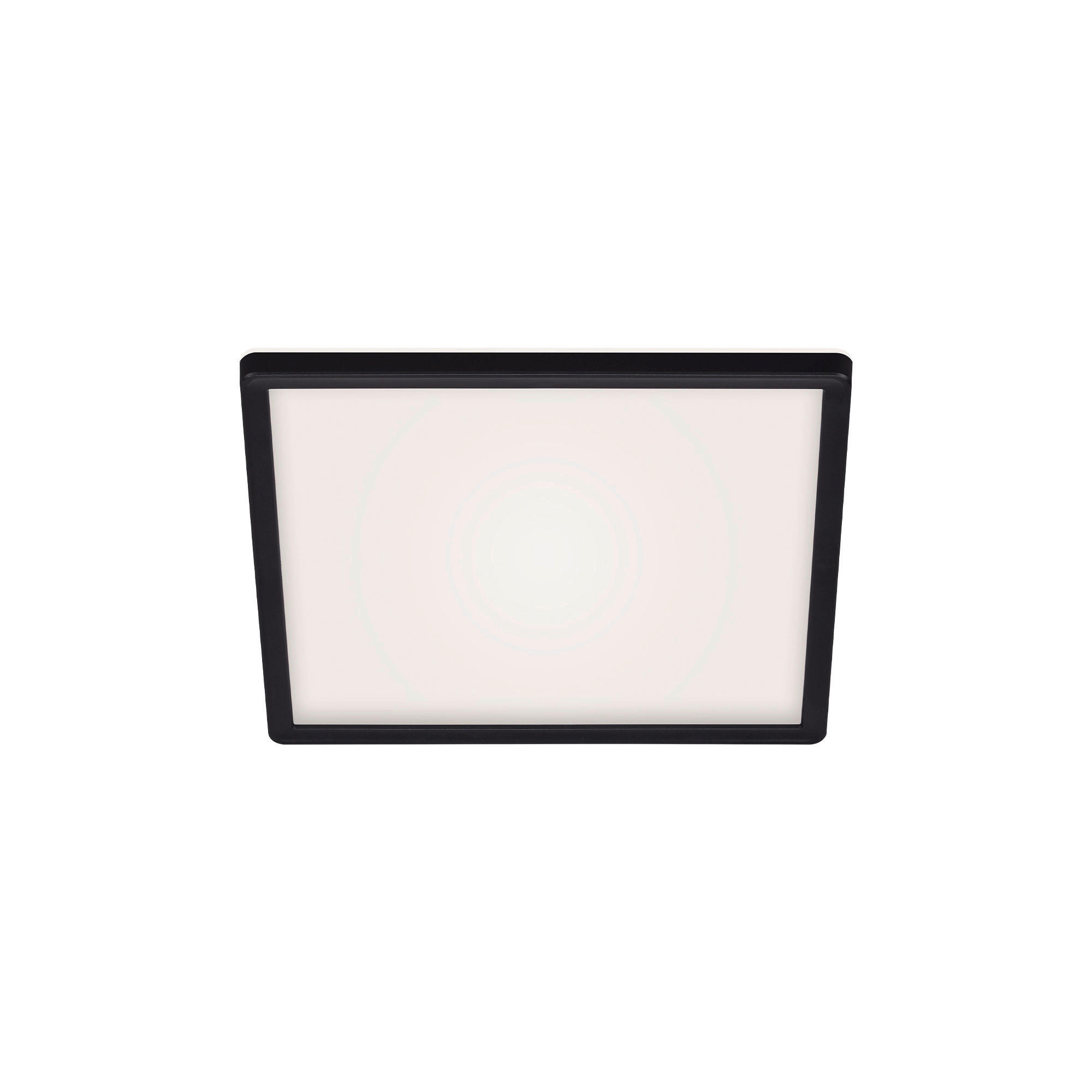 LED-PANEEL Slim 29,3/29,3/2,8 cm - Schwarz, Basics, Kunststoff (29,3/29,3/2,8cm)