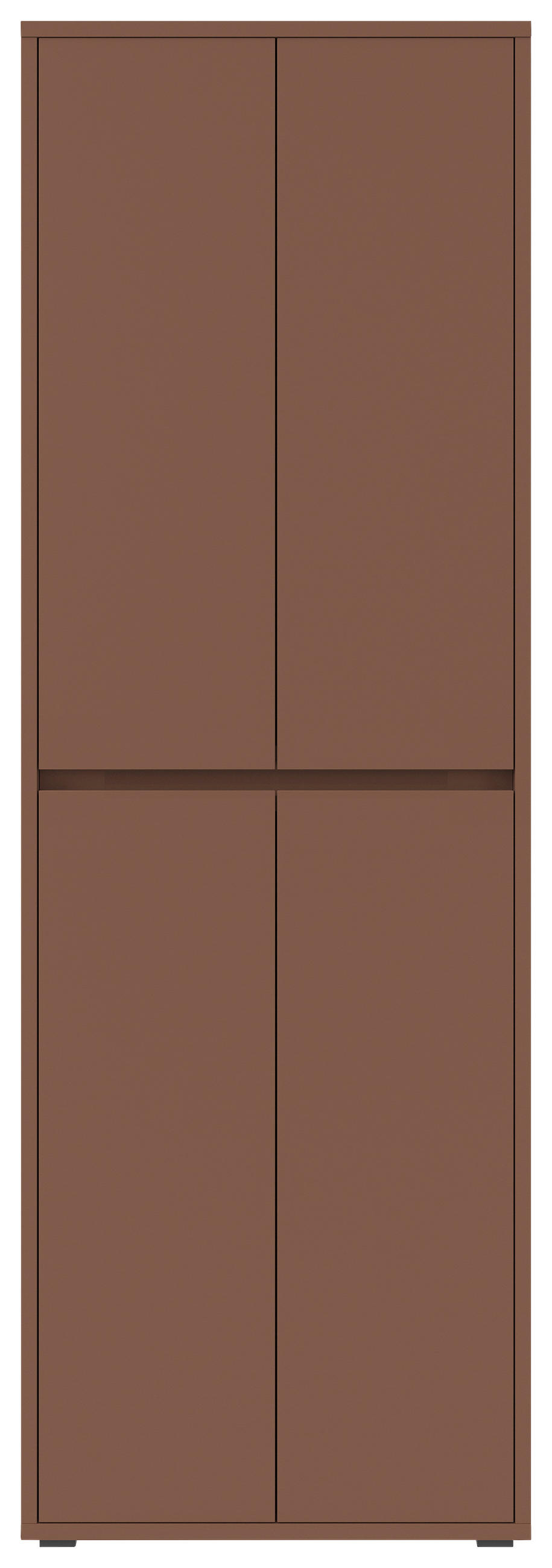 OMARA ZA ČEVLJE terakota - terakota, Design, umetna masa/leseni material (70/210/34cm) - Xora
