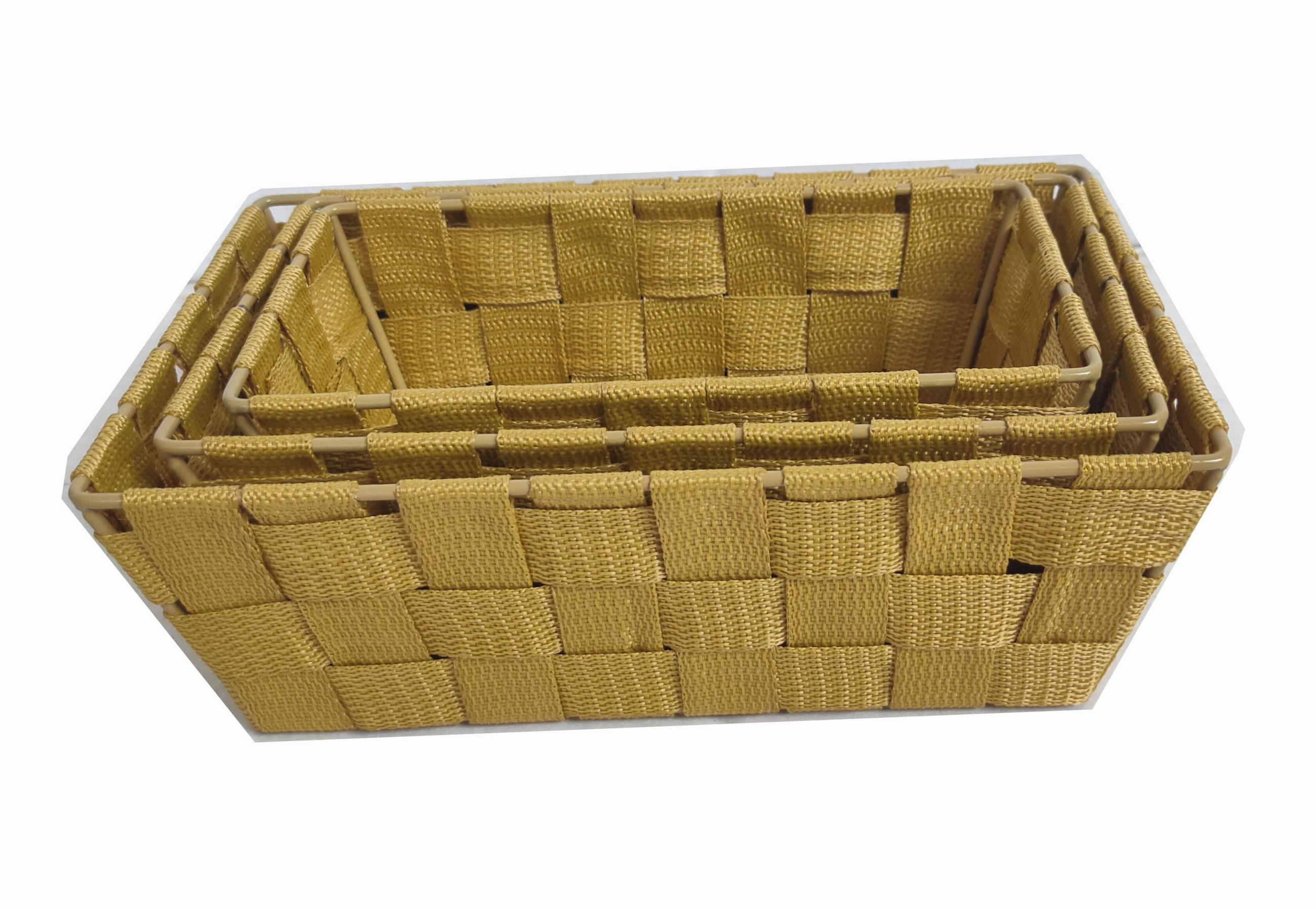 KOŠÍK NA DROBNOSTI, kov, plast - žlutá, Konvenční, kov/plast - Landscape