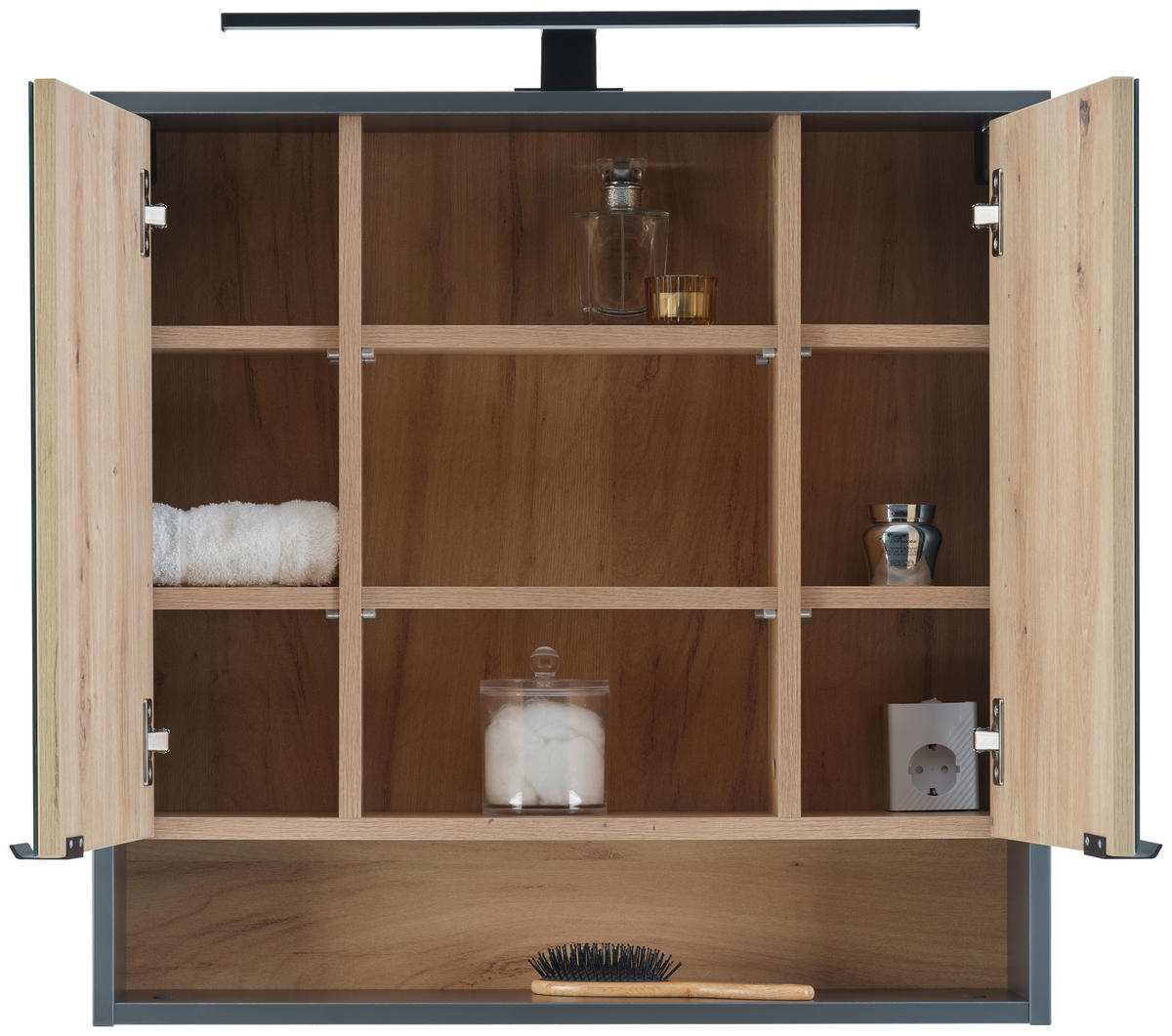 SPIEGELSCHRANK 70/68/17,5 cm  - MODERN, Glas/Holzwerkstoff (70/68/17,5cm) - MID.YOU