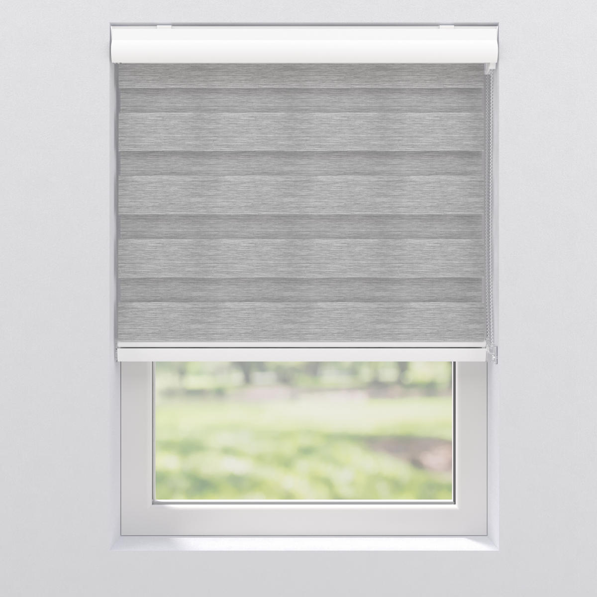 DOPPELROLLO 150/175 cm  - Hellgrau, KONVENTIONELL, Kunststoff (150/175cm)