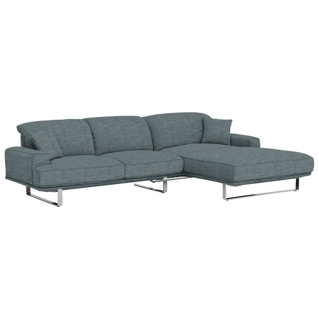 Thumbnail - Dieter Knoll Ecksofa Lesina, Anthrazit, Textil, 3-Sitzer, Ottomane rechts, L-Form, 304x184 cm, Goldenes M, Typenauswahl,...