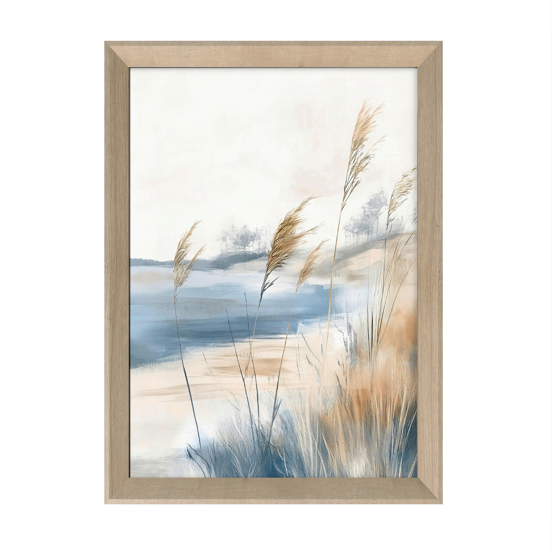 DRUCKGRAFIK Landschaft & Natur, Strand & Meer  - Eichefarben/Multicolor, Basics, Holz/Papier (75/56/3cm)