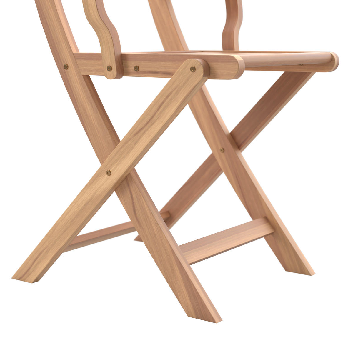 ZÁHRADNÁ SKLADACIA STOLIČKA, drevo - farba tíku, Modern, drevo (60/92/52cm) - Beldano