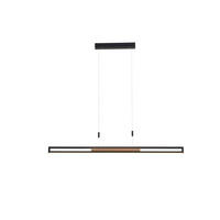 ZÁVĚSNÉ LED SVÍTIDLO,   - černá, Basics, kov/dřevo (127,8cm) - Dieter Knoll