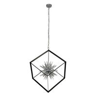 HÄNGELEUCHTE 65/15.3/65 cm  - Klar/Schwarz, Basics, Glas/Metall (65/15.3/65cm) - Searchlight