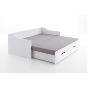 POSTELJA 90/180 cm x 200 cm , leseni material bela - bela, Design, leseni material (90/180/200cm) - Xora