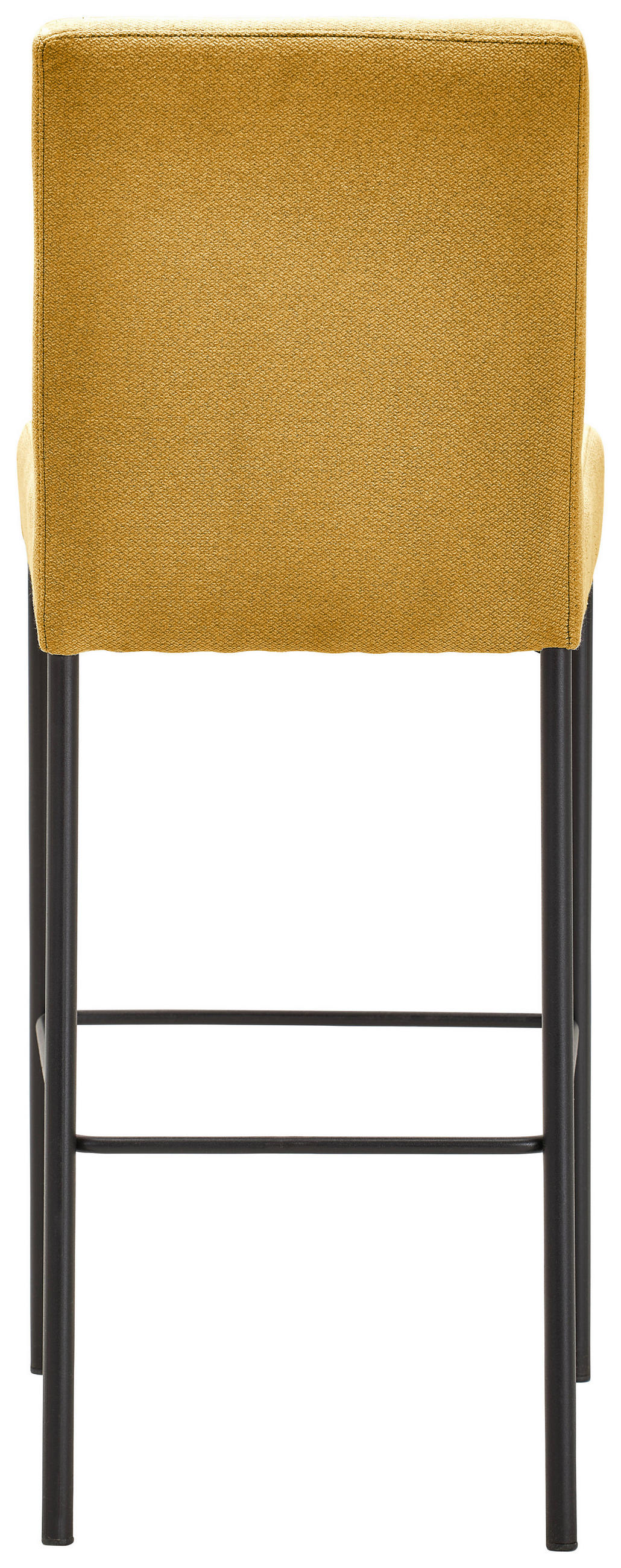 BARHOCKER Webstoff Gelb, Schwarz Eisen Stoffauswahl  - Gelb/Schwarz, Design, Textil/Metall (42/102/50cm) - home24