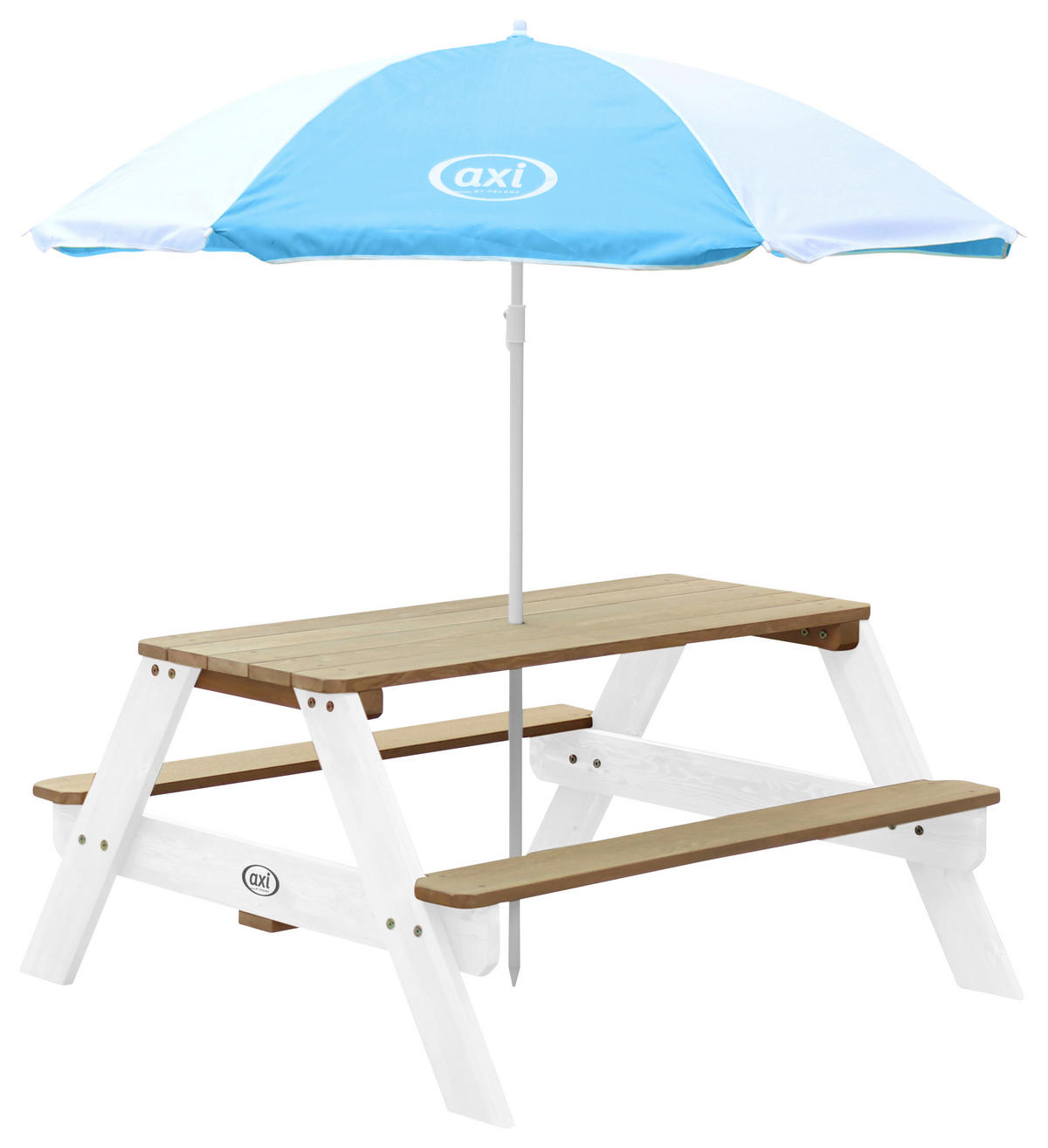 KINDER-GARTENSET Holz  - Blau/Braun, KONVENTIONELL, Holz (97,7/48,7/95cm) - Ambia Garden