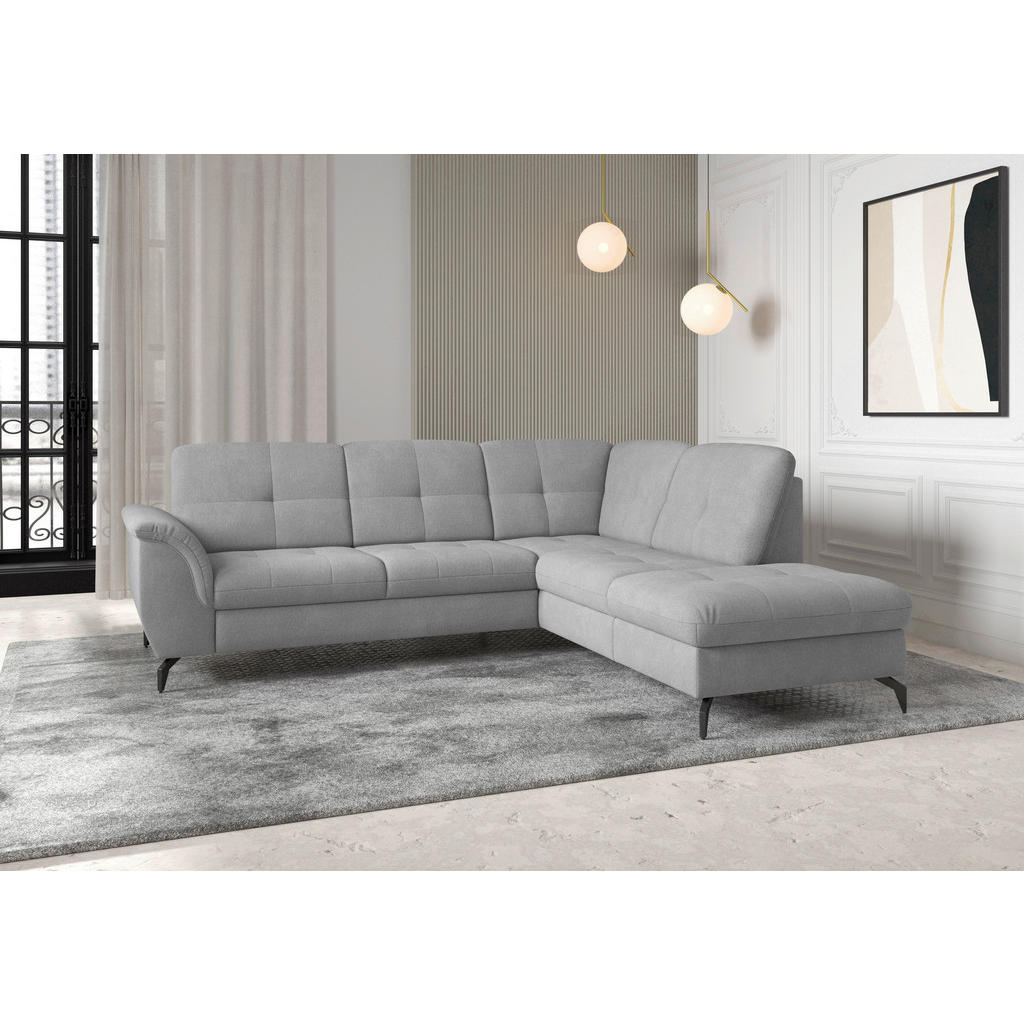 Sit & More ROHOVÁ SEDAČKA, textil, sivá