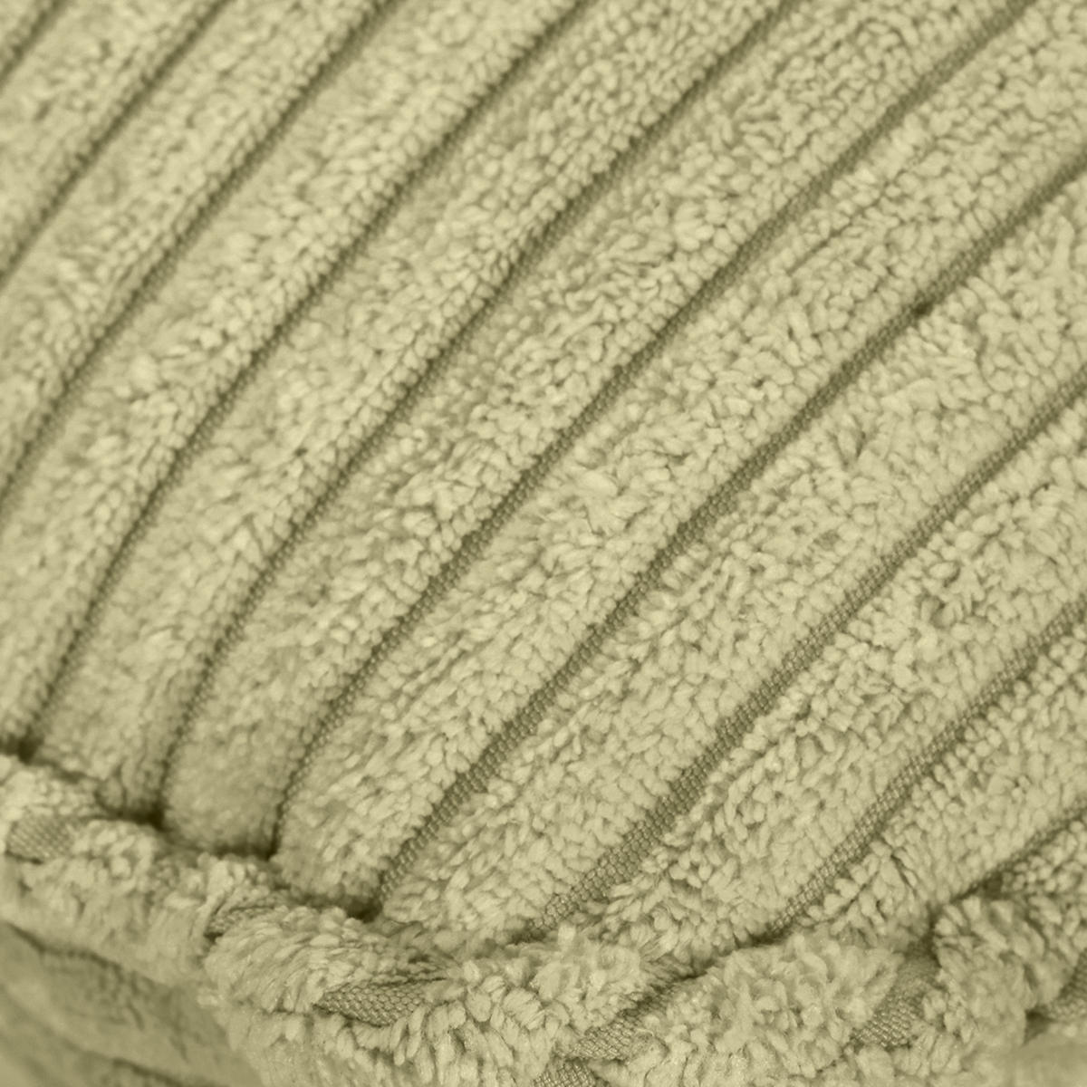 HOCKER in Textil Hellgrün  - Schwarz/Hellgrün, Konventionell, Textil/Metall (60/49/53cm) - MID.YOU