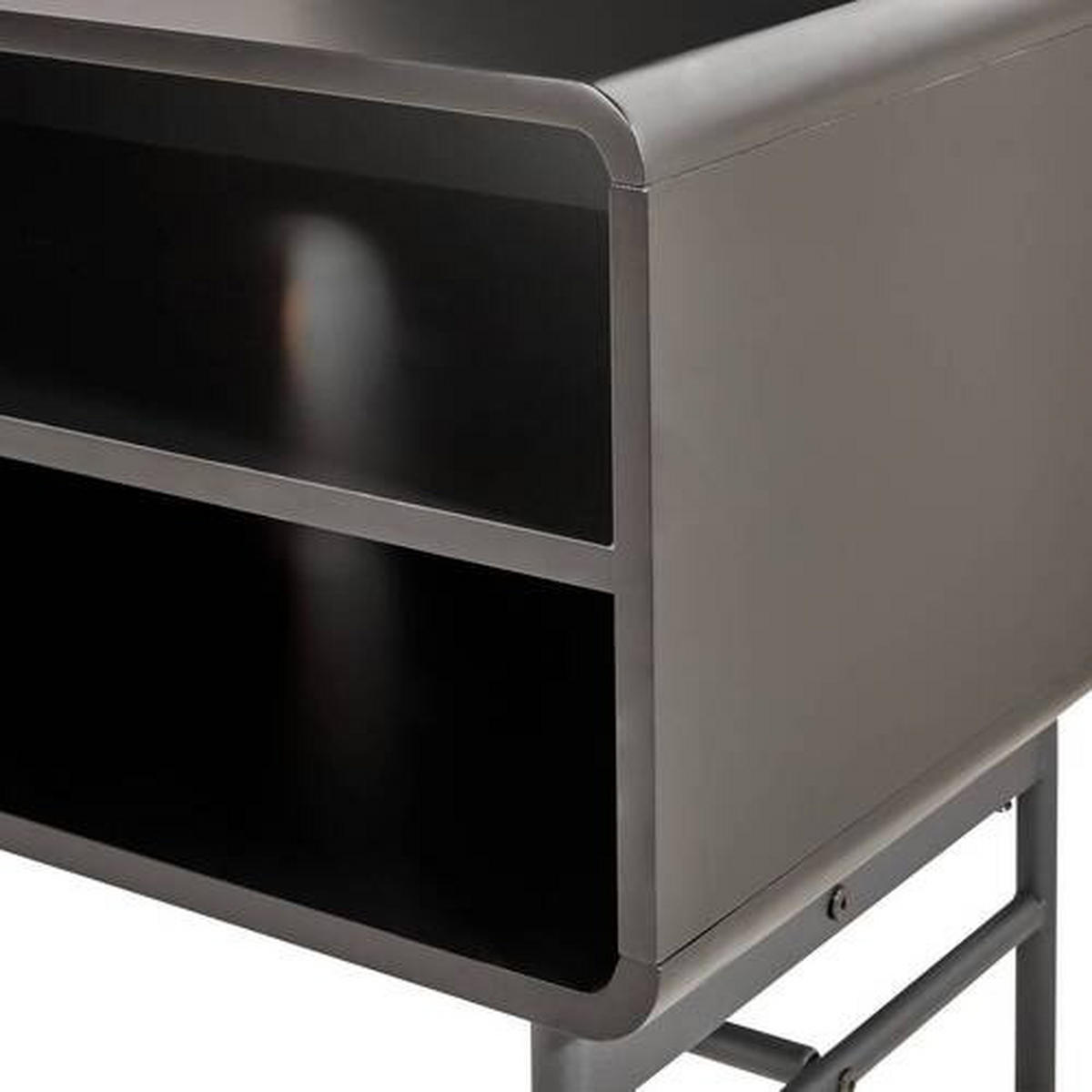 TV-BÄNK 180/52/40 cm  - svart/ekfärgad, Modern, metall/trämaterial (180/52/40cm) - MID.YOU