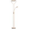 LED-STEHLEUCHTE 36/47/180 cm    - Sandfarben, Design, Metall (36/47/180cm) - Fischer & Honsel