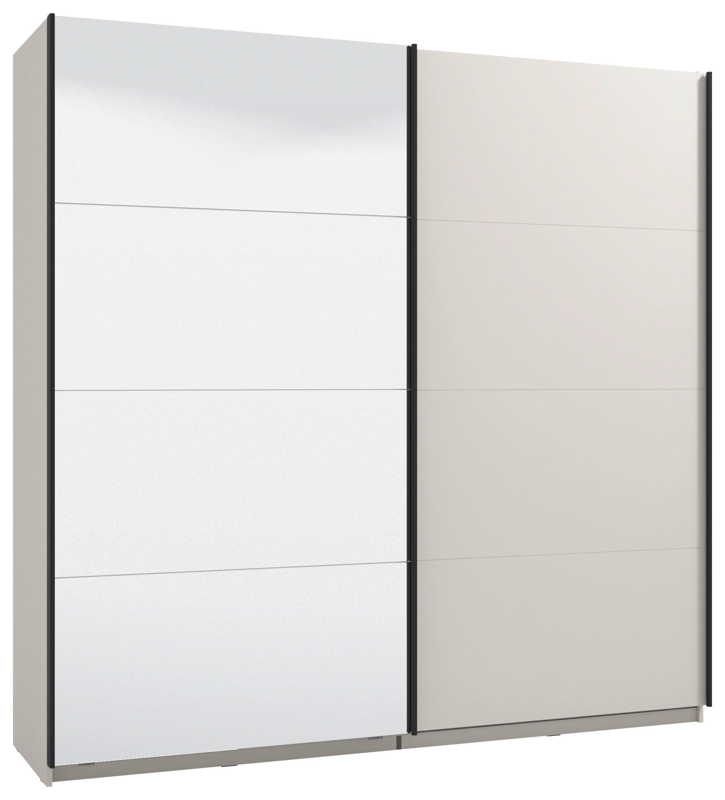 SKŘÍŇ S POSOUVACÍMI DVEŘMI, kašmírová, 220/217,5/62 cm - černá/kašmírová, Konvenční, kov/kompozitní dřevo (220/217,5/62cm) - Xora
