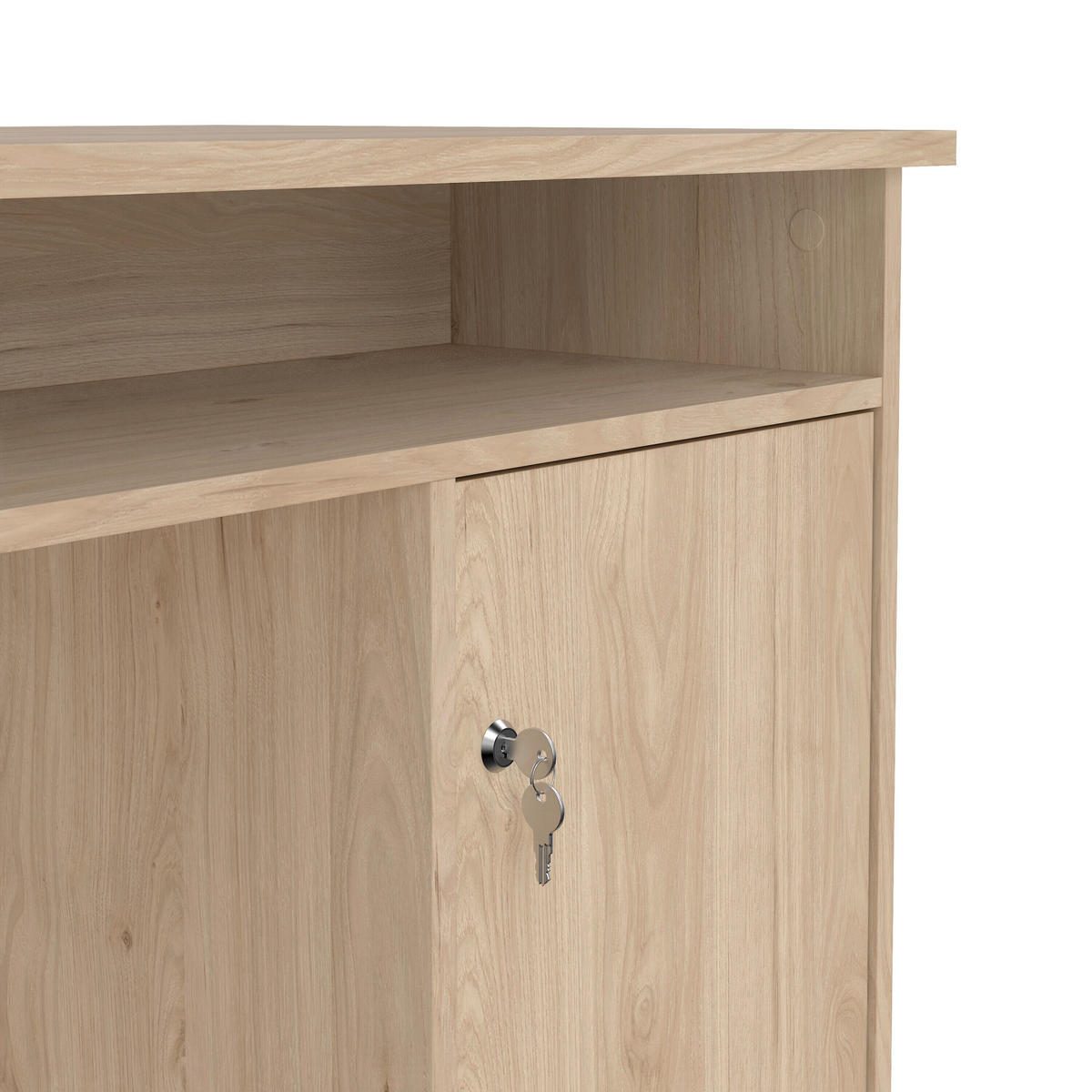 SCHREIBTISCH 126/55/75,6 cm  in Eichefarben  - Eichefarben, MODERN, Holzwerkstoff (126/55/75,6cm) - MID.YOU
