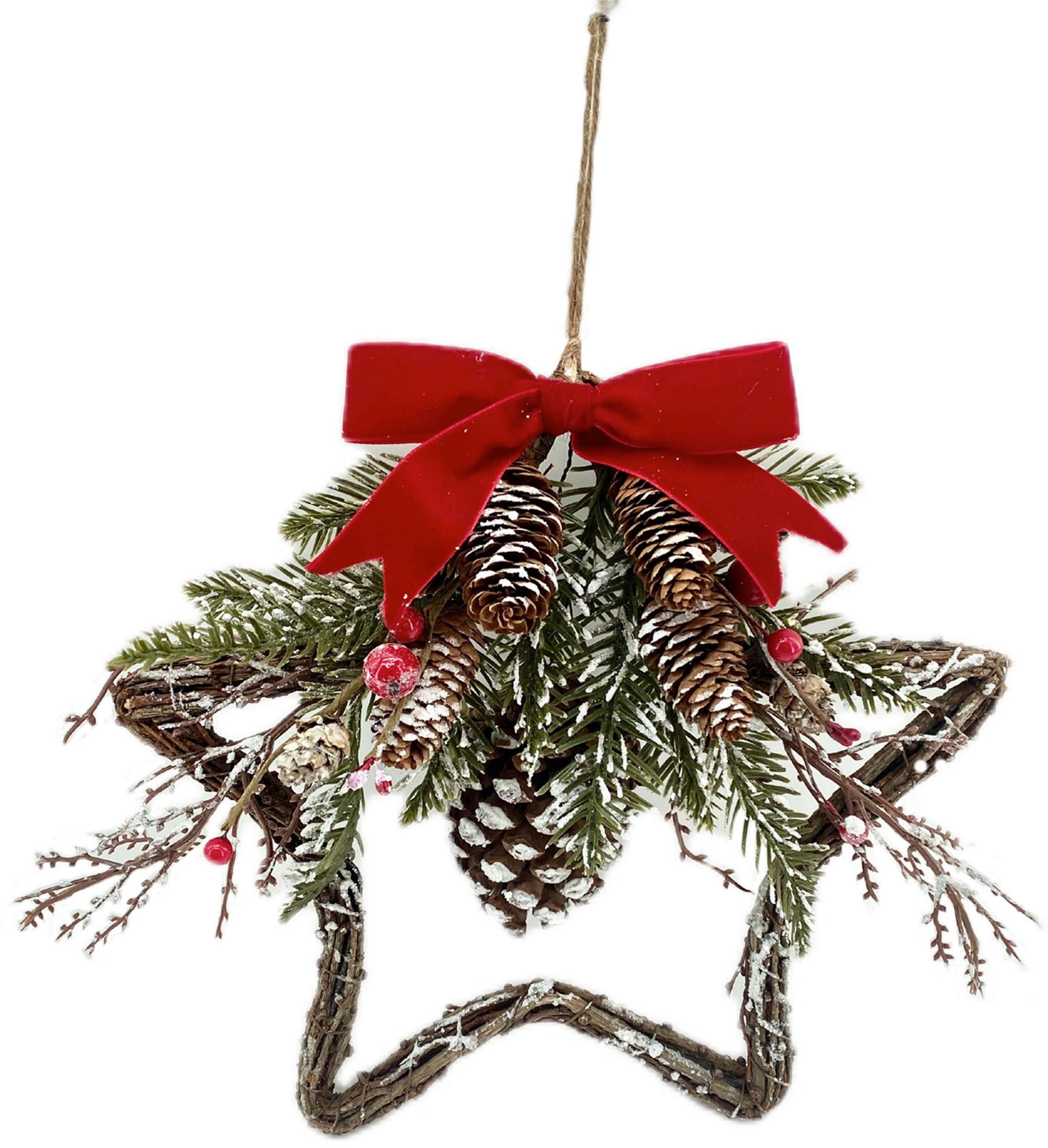 DEKOSTERN  - Weiß, LIFESTYLE, Naturmaterialien/Holz (28/27/7cm) - X-Mas