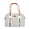 WICKELTASCHE Mommy Club Signature off white Canvas  - Creme/Weiß, KONVENTIONELL, Kunststoff/Textil (38/21/27cm) - Childhome