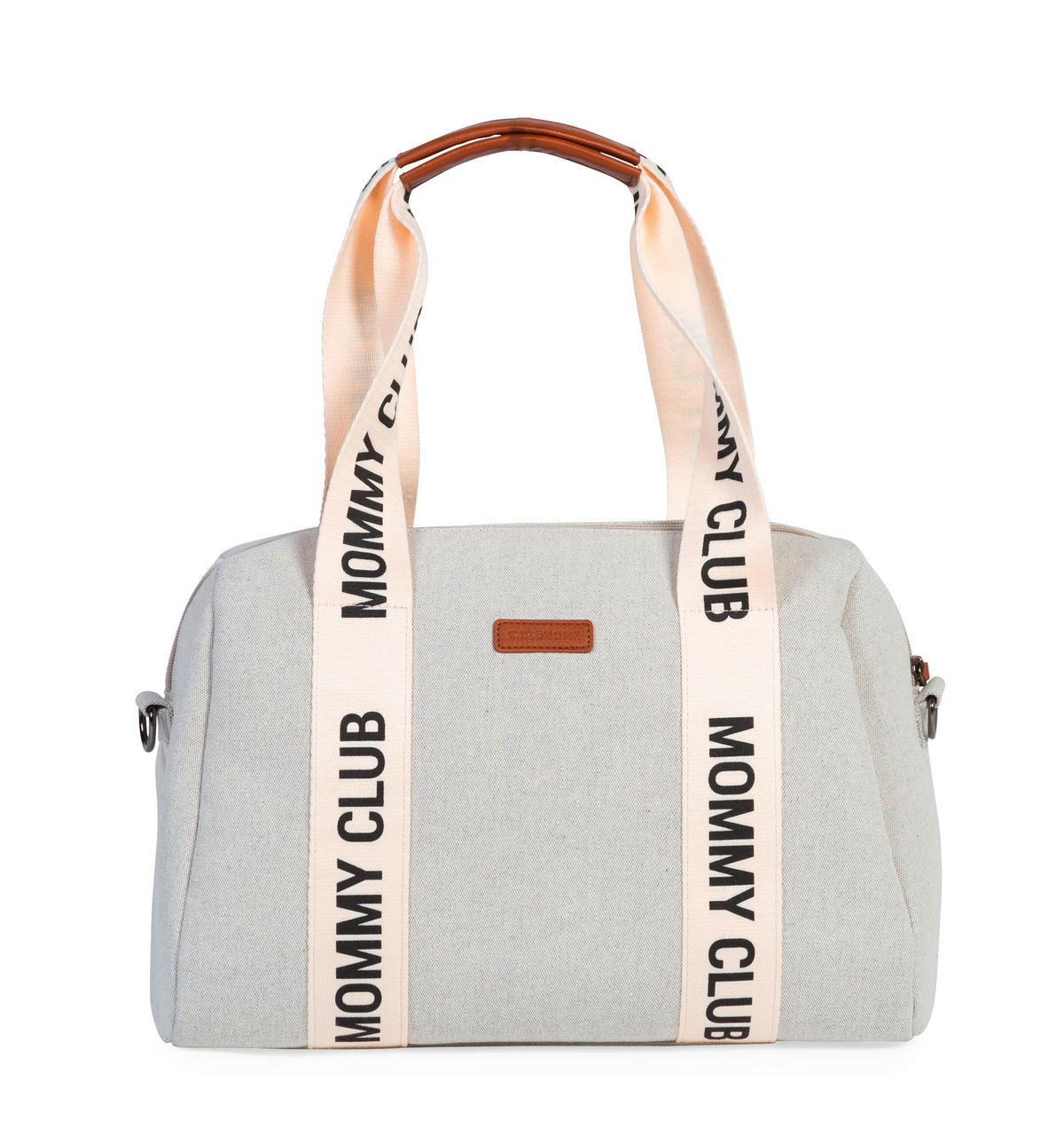 WICKELTASCHE Mommy Club Signature off white Canvas  - Creme/Weiß, KONVENTIONELL, Kunststoff/Textil (38/21/27cm) - Childhome
