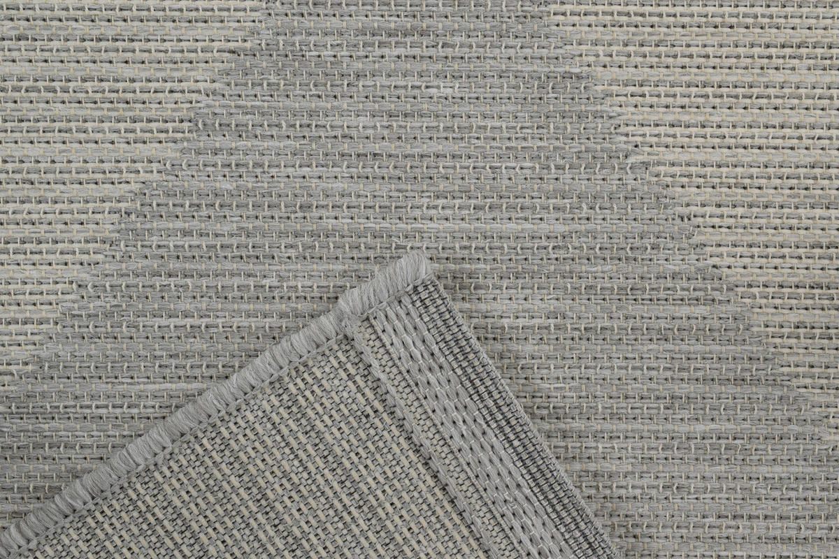 FLACHWEBETEPPICH 80/150 cm Amalfi Grau, Hellgrau, Dunkelgrau  - Dunkelgrau/Hellgrau, Trend, Textil (80/150cm)