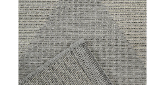 FLACHWEBETEPPICH 140/200 cm Amalfi  - Dunkelgrau/Hellgrau, Trend, Textil (140/200cm) - Novel