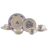 KOMBISERVICE Rondo Cottage 8-teilig  - Blau/Weiß, Basics, Keramik - Creatable