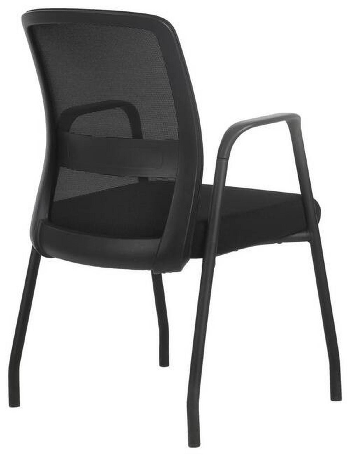 ARMLEHNSTUHL  in Eisen Netzbespannung, Webstoff matt  - Schwarz, Modern, Kunststoff/Textil (55/88,5/57cm) - Xora