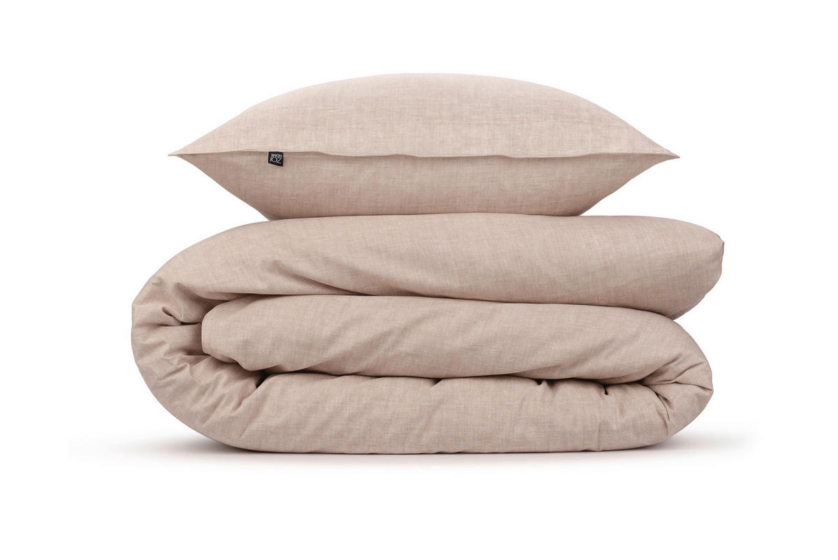 BETTWÄSCHE Lino Renforcé 155/220 cm  - Beige, Basics, Textil (155/220cm)