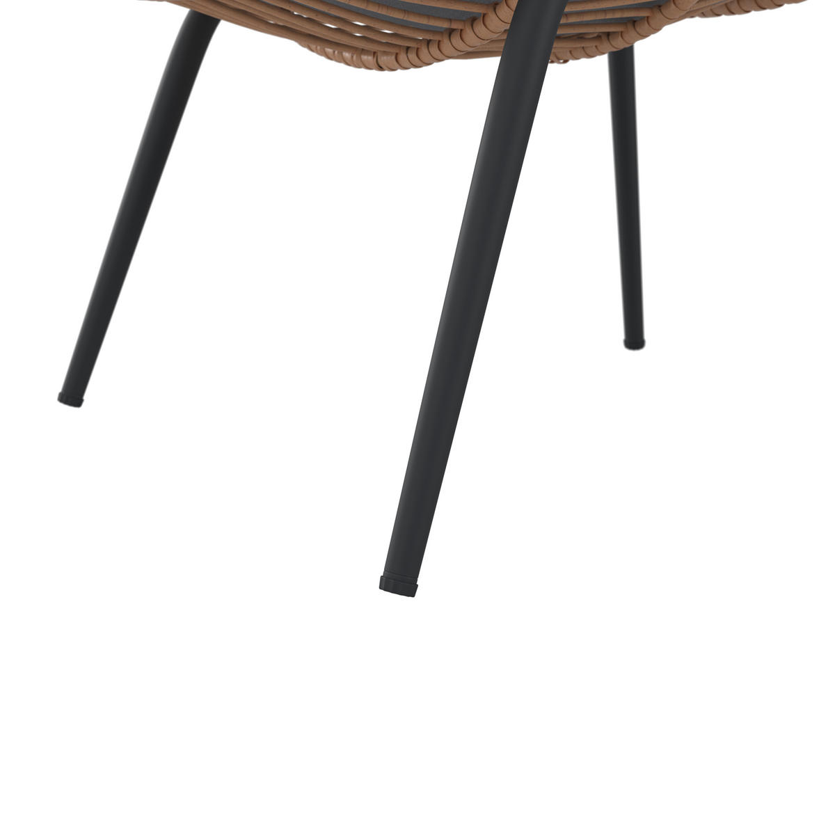 BALKONSET  3-teilig  - Klar/Dunkelgrau, Modern, Glas/Kunststoff - Ambia Garden