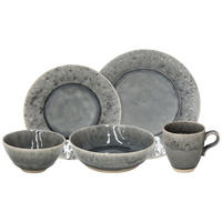 KOMBISERVICE Grau MADEIRA 5-teilig 1 Personen  - Grau, Basics, Keramik - Costa Nova