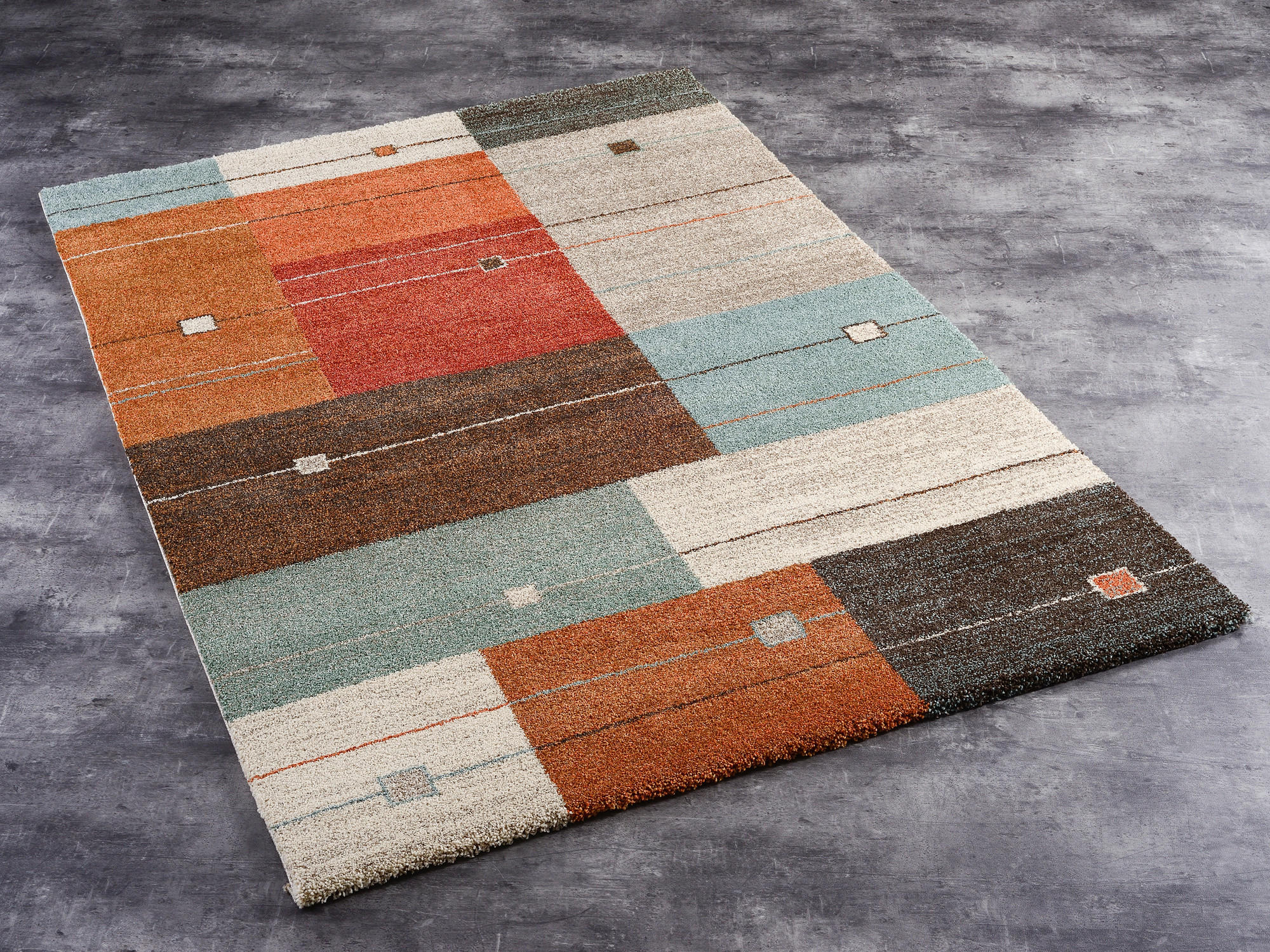 WEBTEPPICH 65/130 cm Palazzo Alto Terracotta  - Terracotta, Design, Textil (65/130cm) - Novel