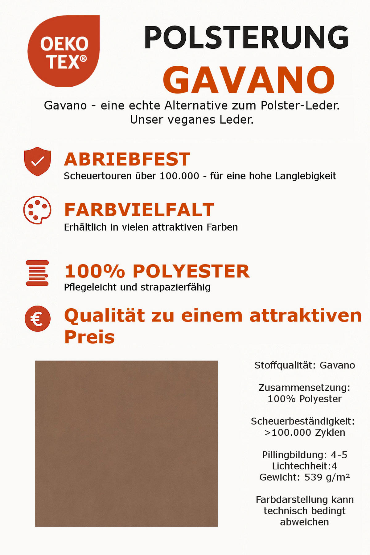3-SITZER-SOFA in Lederlook Cognac  - Cognac/Schwarz, Modern, Textil/Metall (236/94/103cm) - Livetastic