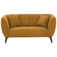 2-SITZER-SOFA Cord Goldfarben  - Goldfarben/Schwarz, MODERN, Holz/Textil (172/83/88cm) - MID.YOU
