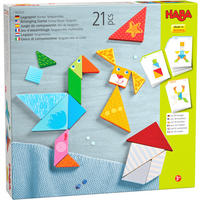 LERNSPIEL Legespiel Bunter Tangram-Mix  - Multicolor, Basics, Naturmaterialien/Holz - Haba