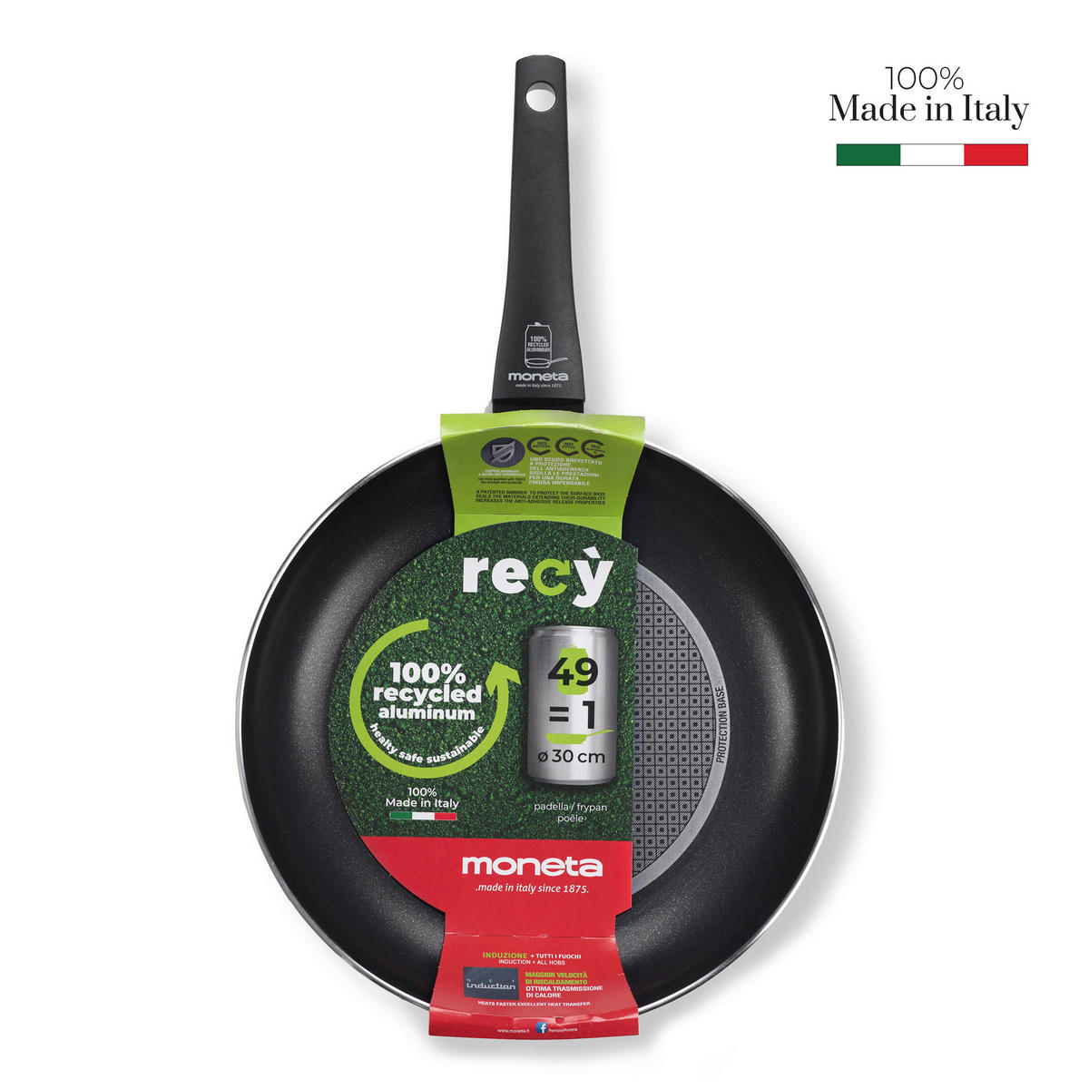 PONEV Moneta 30 cm  - črna, Basics, kovina/umetna masa (30cm) - moneta