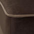 OHRENSESSEL Mikrofaser Braun - Hellgrau/Braun, Design, Kunststoff/Textil (108/113/142cm) - Hom`in