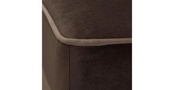 OHRENSESSEL in Textil Braun - Hellgrau/Braun, Trend, Kunststoff/Textil (108/113/142cm) - Hom`in