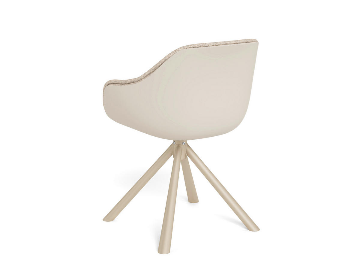 ARMLEHNSTUHL   Flachgewebe  - Beige, MODERN, Textil/Metall (55/80/57cm) - MID.YOU