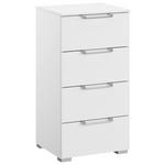 KOMMODE  in 40/81/42 cm  - Silberfarben/Alufarben, Design, Holzwerkstoff/Kunststoff (40/81/42cm) - Novel