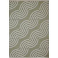 FLACHWEBETEPPICH 160/230 cm Waves Grün  - Grün, Trend, Textil (160/230cm) - Novel