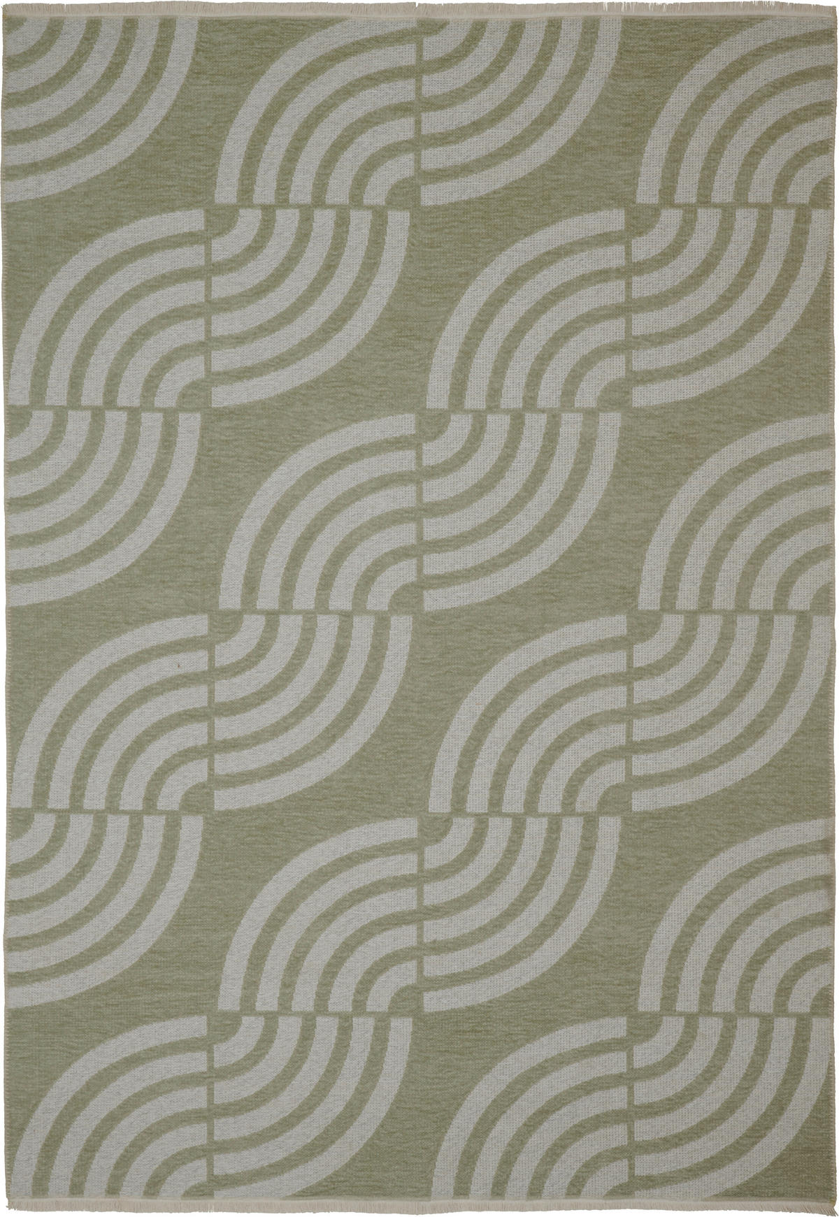 FLACHWEBETEPPICH 160/230 cm Waves Grün  - Grün, Trend, Textil (160/230cm) - Novel