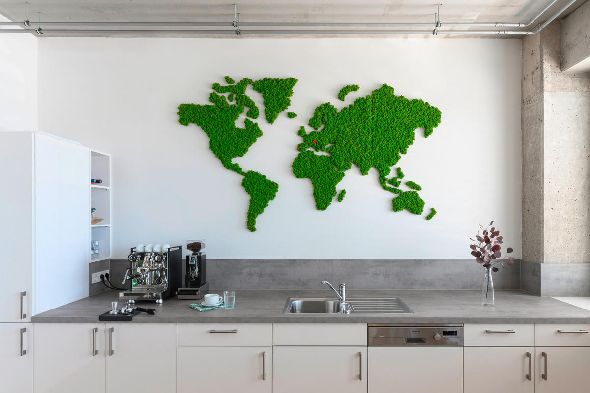 MOOSBILD Stylegreen  - Grün, Basics, Naturmaterialien (230/135/5cm)