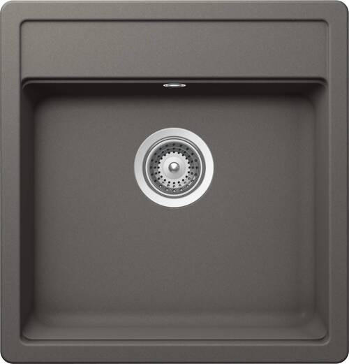 SPÜLE MONO N-100S-A / MONN100SASIL  - Grau, Basics, Stein (49/51cm) - Schock