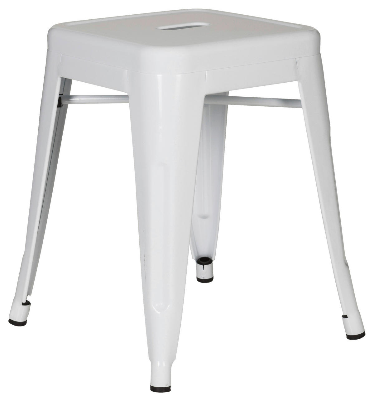 TABURE, kovina bela  - bela, Basics, kovina (39/46/39cm) - MID.YOU