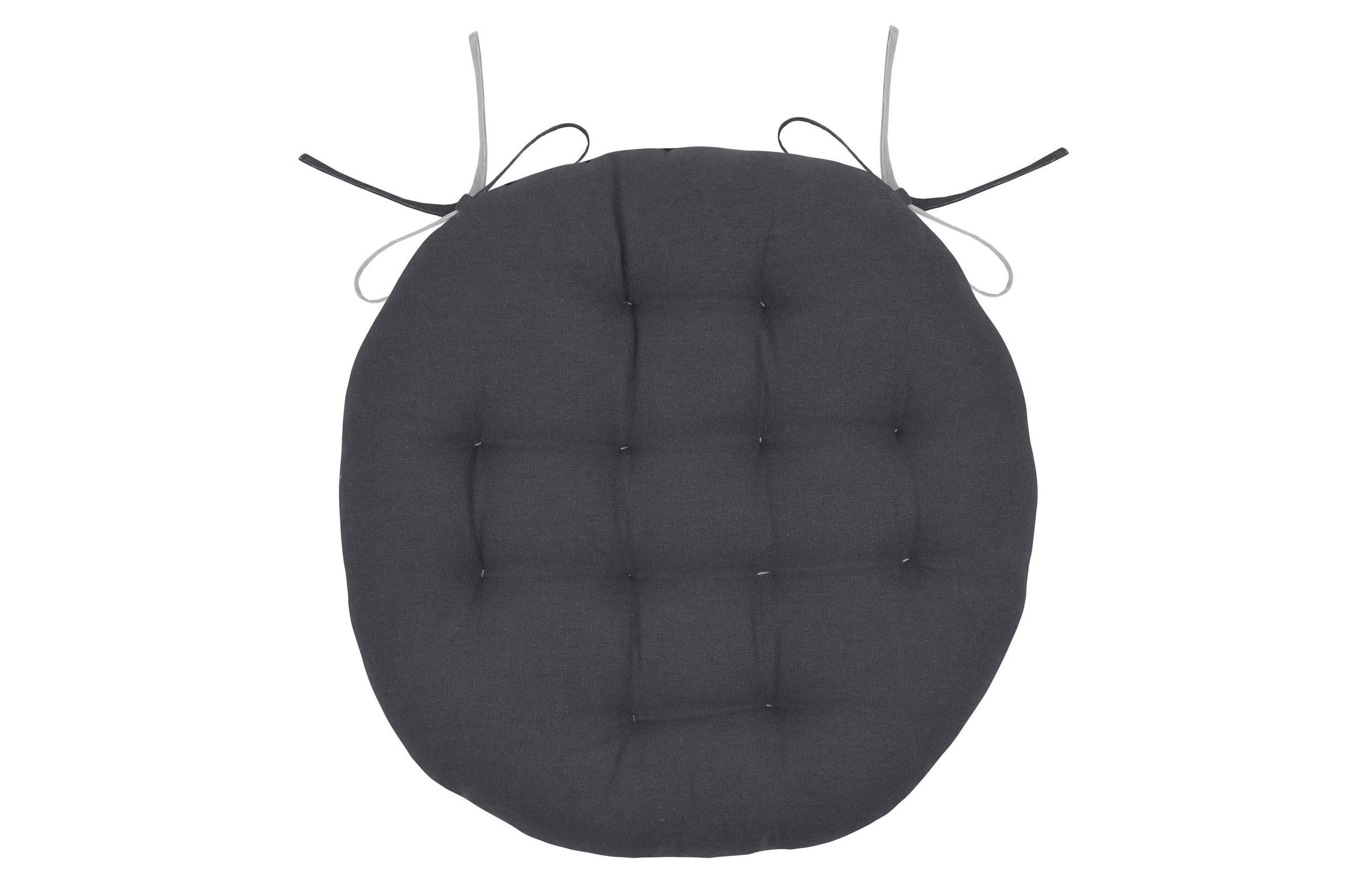 JASTUK ZA STOLICU antracit, siva 38 cm  - siva/antracit, Konvencionalno, tekstil (38cm)