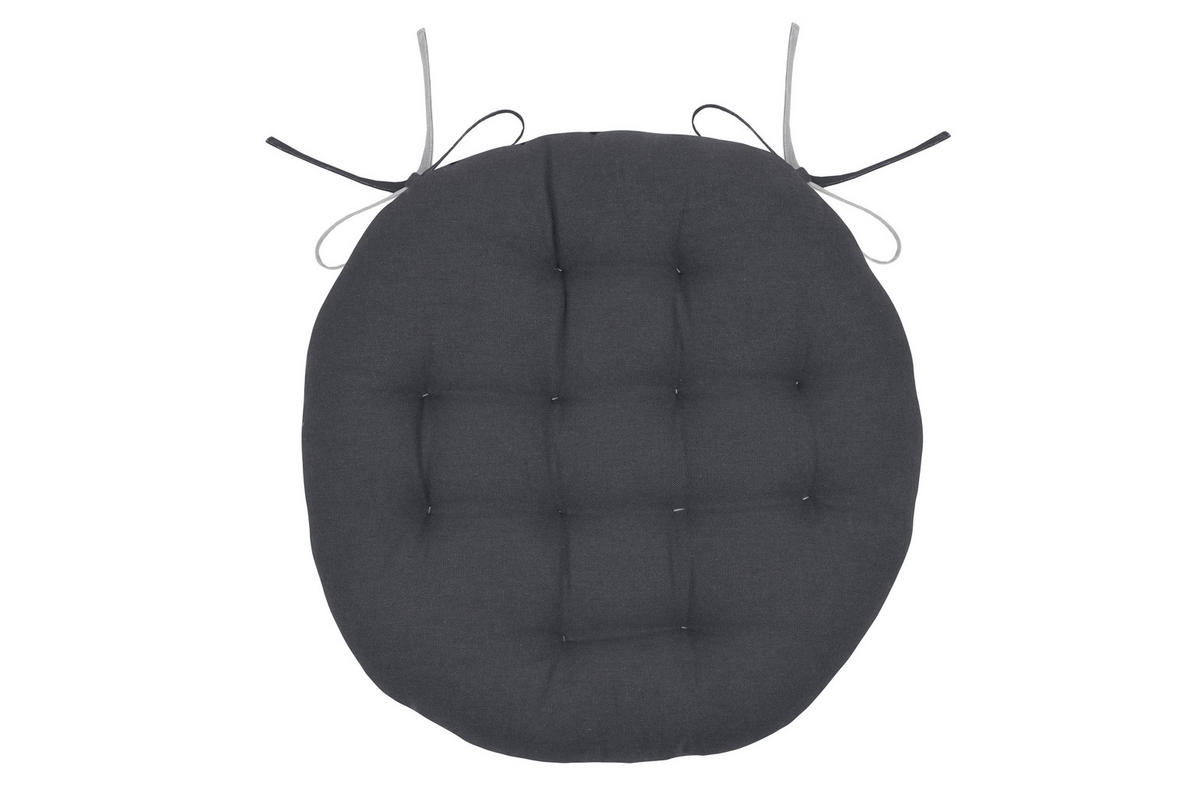JASTUK ZA STOLICU antracit, siva 38 cm  - siva/antracit, Konvencionalno, tekstil (38cm)