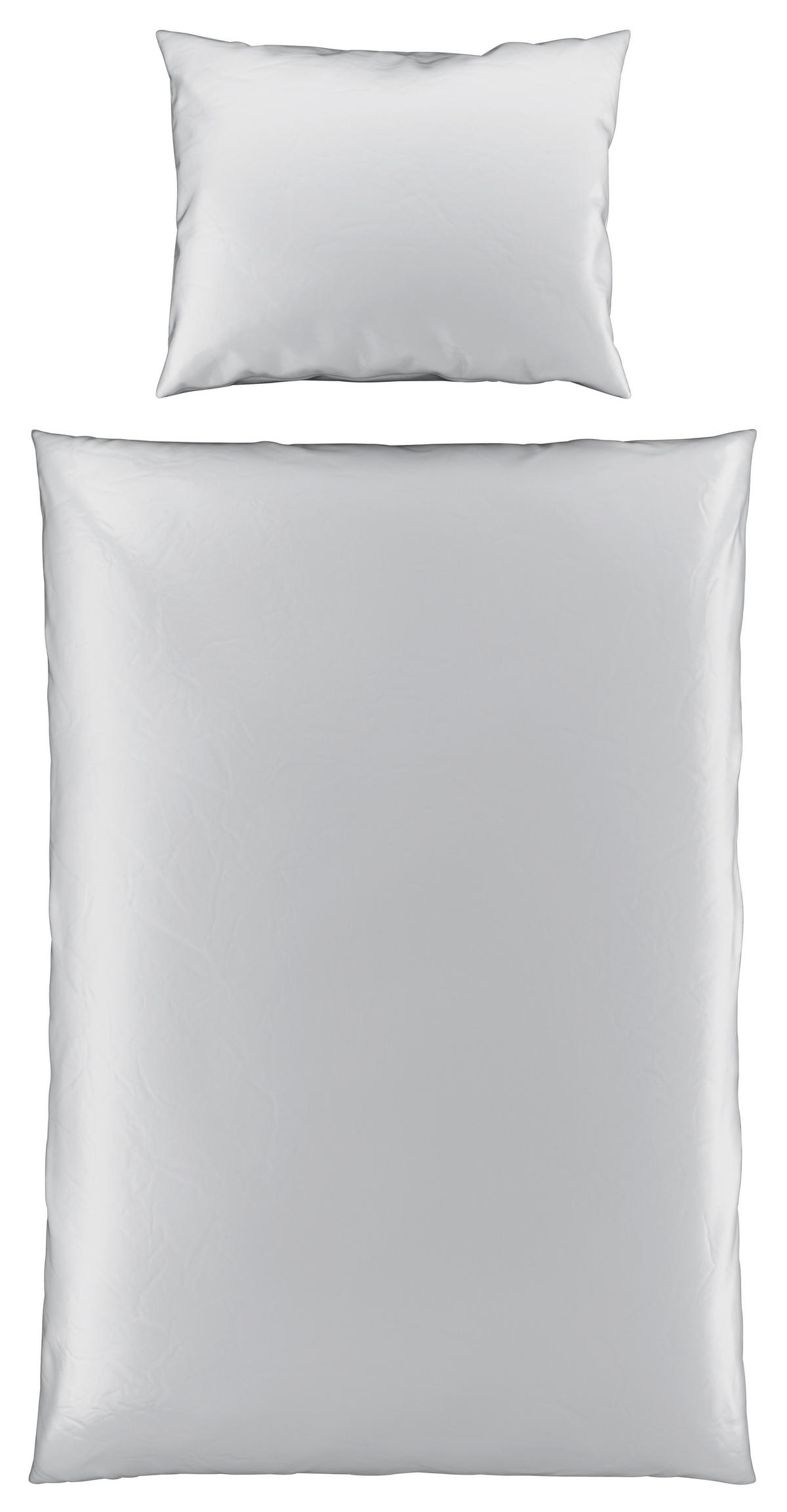 POVLEČENÍ, satén, barvy stříbra, 140/220 cm - barvy stříbra, Basics, textil (140/220cm) - Novel