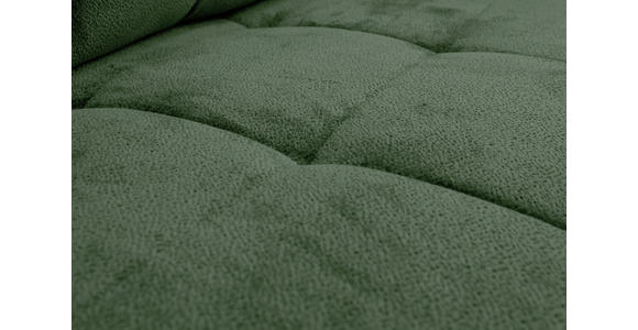 SCHLAFSOFA  mit Liegefunktion, Schlafen auf Sitzhöhe, Rücken echt Chenille Dunkelgrün  - Dunkelgrün/Schwarz, KONVENTIONELL, Textil/Metall (203/94/96cm) - Carryhome